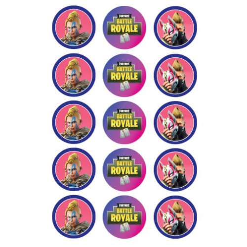 Fortnite Edible Icing Cupcake Images